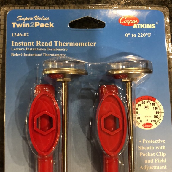 Instant Read Thermometer. Twin Pack.  Two. New in Package. - Picture 2 of 11